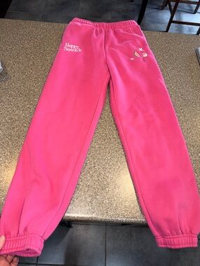 Happy Camp3r Snack3r Pink Fleece Jogger Pants